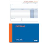 Dohe - Carnet de notes de livraison (10 unités) - 50 feuilles triplées (50 feuilles avec 2 copies), format A6 paysage 15 x 10 cm, blocs en espagnol pour envois de marchandises, fournitures de bureau