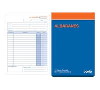 Dohe - Carnets de bordereaux (10 unités) - 50 feuilles doubles (50 feuilles avec 1 copie), format A5 14 x 21 cm, pages micro-perforées, blocs en espagnol pour livraison et transport, matériel de