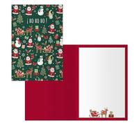 DOHE - Cartes de vœux de Noël - Lot de 6 pièces - Dimensions : 11,5 x 17 cm (fermée) - Comprend une enveloppe pour ranger la carte - Modèle Gift