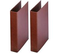 DOHE - Classeur cuir doublé 4 anneaux de 40 mm format feuillet (Lot de 2)