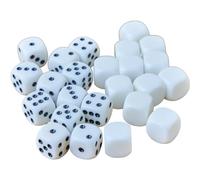 Dohe Educa Lot de 24 dés d'apprentissage pour Enfants 12 Cubes avec Chiffres et 12 Blancs