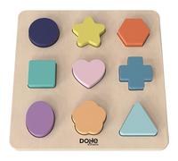 DOHE Educa Puzzle à 9 Blocs en Bois avec Formes géométriques pour Enfants, matériel Scolaire et éducatif