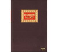 Dohe - Livre d'inventaire et bilans - 100 feuilles numérotées de 100 g/m², format A4+ (21,5 x 31,5 cm), couverture rigide en tissu, livre comptabilité entreprises, institutions, fournitures de bureau