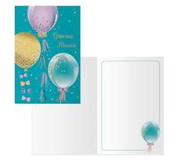 DOHE - Lot de 6 cartes de vœux pour la fête des mères - Cadeau pour maman, avec enveloppe en papier, dimensions 11,5 x 17 cm, cartes de remerciement - Parfum