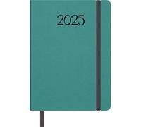 Dohe Manhattan Agenda 2025 journalier format A5 (14 x 20 cm), 12 mois de janvier à décembre, couverture souple en similicuir, planificateur en espagnol, fournitures de bureau