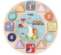 DOHE- Montre éducative avec Formes emboîtables, 64009, Multicolore, 16,5 cm