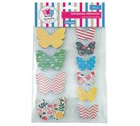 DOHE - Pack décoration papillons adhésifs woods