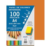 Dohe - Papier A4 coloré de 80 g orange intense - 100 feuilles