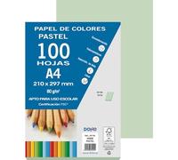 DOHE - Papier A4 coloré de 80 g vert pastel - 100 feuilles 30192