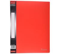 DOHE - Porte-vues 30 pochettes PP (40 mic) Rouge Dos personnalisable