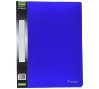 DOHE - Porte-vues 60 pochettes PP (40 mic) Bleu Dos personnalisable