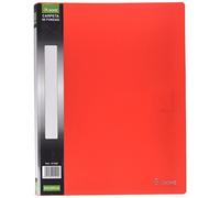 DOHE - Porte-vues 60 pochettes PP (40 mic) Rouge Dos personnalisable