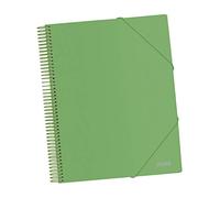 DOHE - Porte-vues de 20 pochettes PP (80 mic) A4 à spirale - Vert