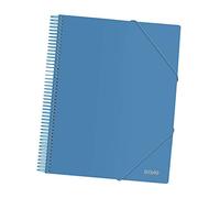DOHE - Porte-vues de 30 pochettes PP (80 mic) A4 à spirale - Bleu