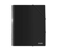 DOHE - Porte-vues de 30 pochettes PP (80 mic) A4 à spirale - Noir
