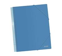 DOHE - Porte-vues de 40 pochettes PP (80 mic) A4 à spirale - Bleu