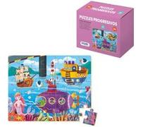Dohe Puzzle éducatif pour enfants - 35 pièces - Double couche de carton et contreplaqué - Stimule l'imagination et le raisonnement G