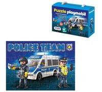 Dohe Educa - Puzzle progressif pour Enfants - 48 pièces en Carton, Playmobil Police, Puzzle pour Enfants de 4 à 6 Ans, matériel éducatif