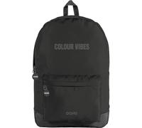 DOHE - Sac à Dos Scolaire Ergonomique - Grande Capacité (18L), 5 Poches, Compartiment pour Ordinateur Portable/Tablet, Dos et Bretelles Renforcés - Colour Vives Noir