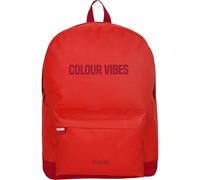 Dohe - Sac à Dos Scolaire Ergonomique - Grande Capacité (18L), 5 Poches, Compartiment pour Ordinateur Portable/Tablet, Dos et Bretelles Renforcés - Colour Vives Rouge