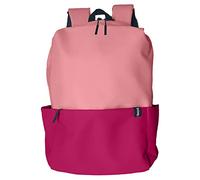 Dohe - Sac à Dos Scolaire Ergonomique - Grande Capacité (18L), 5 Poches, Compartiment pour Ordinateur Portable/Tablet, Dos et Bretelles Renforcés - DUO Rose