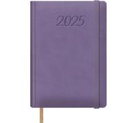 Dohe Samba Agenda 2025 Journalier Format A5 (15 X 21 Cm), 12 Mois De Janvier À Décembre, Couverture Rigide En Similicuir, Planificateur En Espagnol, Fournitures De Bureau - Violet