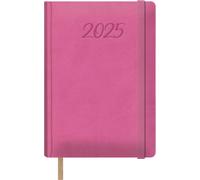 Dohe Samba - Agenda 2025 Un Jour Par Page, Format A5 (15 X 21 Cm), 12 Mois De Janvier À Décembre, Couverture Rigide En Similicuir, Planificateur En Espagnol, Fournitures De Bureau - Samba Fuchsia