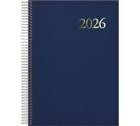 Dohe Segovia Agenda 2026 un jour par page format A5 (14 x 20 cm), fermeture à spirale, 12 mois de janvier à décembre, planificateur annuel en espagnol
