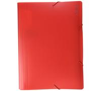 DOHE - Trieur accordéon PP opaque scolaire 13 compart. rouge