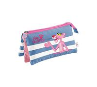 Dohe - Trousse avec 3 compartiments - Pink Panther - Modèle Stripes