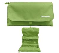 Dohe - Trousse Scolaire Double - 2 Compartiments avec Fermeture Éclair, 3 Fenêtres Transparentes, Carte Remplissable avec Emploi du Temps, Spacieuse 22x10x6,5 cm, Polyester Résistant Flexible - Lime