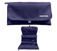 Dohe - Trousse Scolaire Double - 2 Compartiments avec Fermeture Éclair, 3 Fenêtres Transparentes, Carte Remplissable avec Emploi du Temps, Spacieuse 22x10x6,5 cm, Polyester Résistant Flexible - Violet
