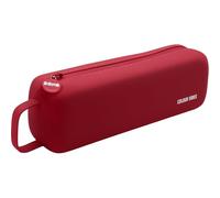 Dohe - Trousse Scolaire Simple - 1 Compartiment avec Fermeture Éclair, Fabriquée en Silicone Doux Et Résistant, Taille 22,5x4,8x5 cm, avec Poignée De Transport, Fournitures Scolaires - Rouge
