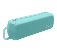 Dohe - Trousse Scolaire Simple - 1 Compartiment avec Fermeture Éclair, Fabriquée en Silicone Doux Et Résistant, Taille 22,5x4,8x5 cm, avec Poignée De Transport, Fournitures Scolaires - Vert