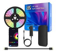 DoHome Rétroéclairage LED TV avec boîte de synchronisation HDMI pour téléviseurs de 75 à 85 pouces, bande lumineuse LED RGBIC WiFi 5 m