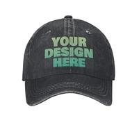 DOHXQM Casquettes Personnalisées - Créez Votre Propre Casquette de Baseball ou Casquette Trucker Personnalisée pour Hommes et Femmes, Ajoutez Texte, Logo ou Photo Personnalisée