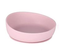 Doidy Baby Bowl en silicone - Bol d'aspiration souple et flexible pour le sevrage - Bol pour bébé antidérapant avec bords en pente élevés - Utilisation de 6 mois à la petite enfance (Rose)