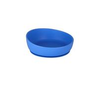 Doidy Baby Bowl en silicone - Bol d'aspiration souple et flexible pour le sevrage - Bol pour bébé antidérapant avec bords en pente élevés - Utilisation de 6 mois à la petite enfance (Bleu)