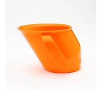 Doidy Cup - Gobelets éducatifs pour bébés et enfants en bas âge - Design incliné unique - Gobelet à deux anses pour bébé - Superbe gobelet pour le lait, l'eau et le jus de fruit - À utiliser entre 3 et 6 mois (Orange)