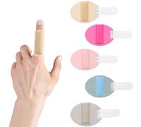 Doigt Attelle Orthèses, 5pcs Support de Doigt Réglable, Finger Doigt Lisseur Soutien Doigt Stabilisateur Brace Cassé, Fixer Articulations Doigts pour Doigts Cassés, Foulés, Enflés (Grande)