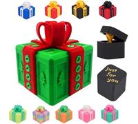 Doigt D'Honneur Boite Surprise,Boîte Cadeau Imprimé 3D Really Annoying,la boîte cadeau ennuyeuse pour Noël,avec rangement torsadé et couleurs assorties coffret Boîte à Surprise Farce (H)