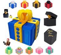 Doigt d'honneur, Coffret Cadeau Humoristique Adulte, Boite Cadeau Surprise Doigt, Boîte à Surprise Farce et Attrape 3D Figurine Doigt d'honneur Inutile et Décalée pour Anniversaire Noël Fêtes (F)