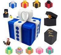 Doigt d'honneur, Coffret Cadeau Humoristique Adulte, Boite Cadeau Surprise Doigt, Boîte à Surprise Farce et Attrape 3D Figurine Doigt d'honneur Inutile et Décalée pour Anniversaire Noël Fêtes (G)