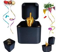Doigt d'honneur dans Une Boîte, Coffret Cadeau Surprise Doigt d'honneur, Coffret Cadeau Surprise Drôle Doigt d'honneur, Farce De Main Parodique Pop-up avec Boîte pour Adultes(1pcs)