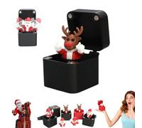 Doigt d'honneur de Noël dans une boîte, cadeaux gag, idées de cadeau d'anniversaire pour homme, blague insolite pour homme, farces pour adultes, cadeau d'anniversaire unique (élan noir du majeur)