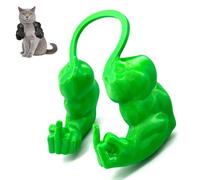 Doigt d'honneur pour Chat, Collier pour Chat avec Bras, Collier Costume d'halloween Créatif et Amusant, Décoration de Cou à Suspendre Imprimée en 3D, Accessoires(Vert,Small)