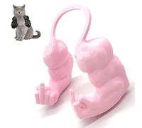 Doigt d'honneur pour Chat, Collier pour Chat avec Bras, Collier Costume d'halloween Créatif et Amusant, Décoration de Cou à Suspendre Imprimée en 3D, Accessoires(Pink,Large)