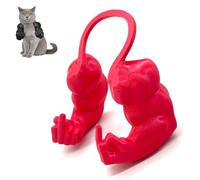 Doigt d'honneur pour Chat, Collier pour Chat avec Bras, Collier Costume d'halloween Créatif et Amusant, Décoration de Cou à Suspendre Imprimée en 3D, Accessoires(Red,Small)