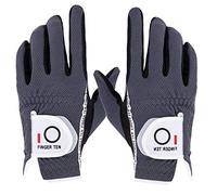 Doigt Dix Gants de golf pour homme, main gauche, droite, antidérapant, résistant à l'usure, couleur noir, gris, vert, flexible, durable, taille S, M, L, XL, Gris - 1 paire., xl