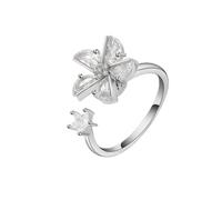 Doigt D'Ouverture De Bague Réglable pour Femme - Moulin À Vent Rotatif Simple Anneau Uni Ouvert Anneau Classique Charme Bague De Doigt Bijoux pour Filles Unisexe Dames Cadeau D'Anniversair